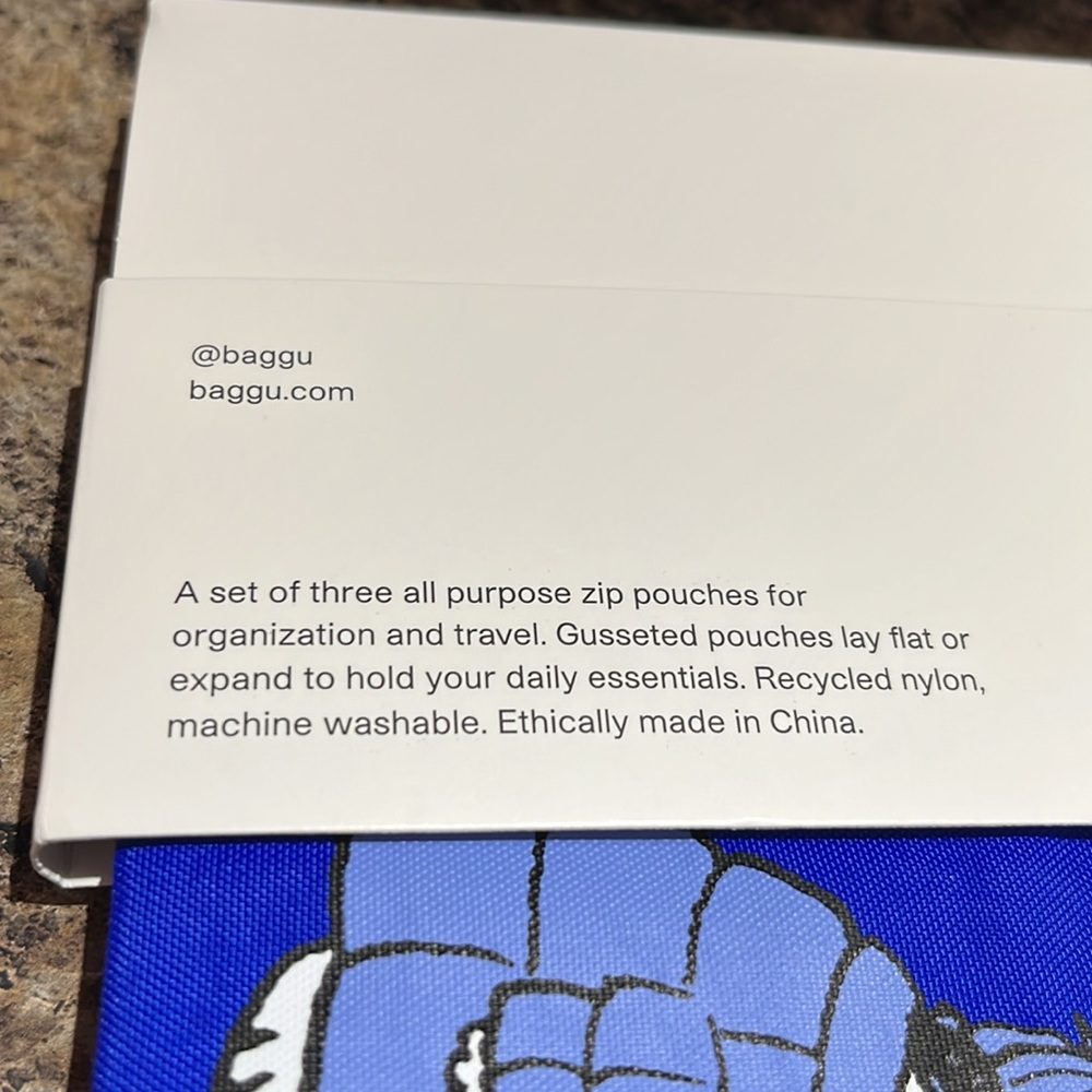 BAGGU X Peanuts Go Pouch Set In Puffer Snoopy - Picture 7 of 8